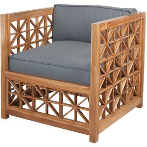 Vincent 32 X 31 inch Gray Outdoor Cushion, Chair Cushion