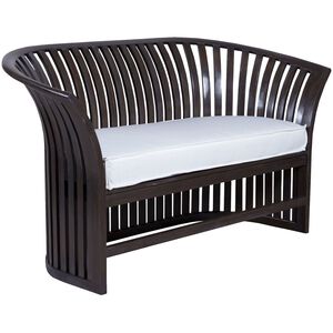 Vineyard 47 X 21 inch White Outdoor Cushion, Love Seat Cushion