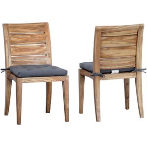 Teak 20 X 17.5 inch Gray Outdoor Cushion