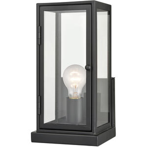 Foundation 1 Light 12 inch Matte Black Outdoor Wall Sconce