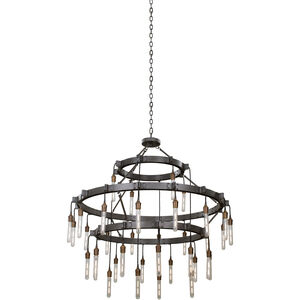 Stuyvesant 36 Light 48 inch Matte Gun Metal Chandelier Pendant Ceiling Light