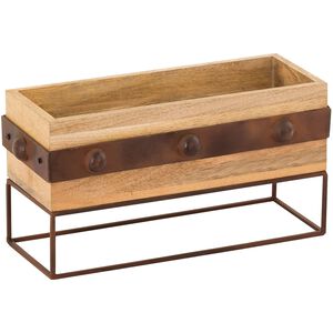 Telluride Natural with Dark Bronze Planter