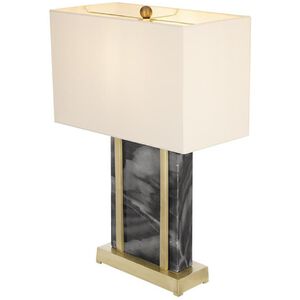 Anita 25.5 inch 40.00 watt Gold/Black/White Table Lamp Portable Light