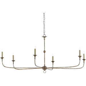 Nottaway 6 Light 61 inch Pyrite Bronze Chandelier Ceiling Light, Large