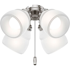 Fan Accessory 4 Light Brushed Nickel Fan Light Kit Fitter