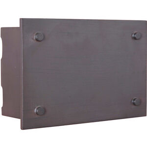 Illuminated Door Aged Iron Lighted LED Chime, Rectangle