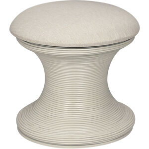 Raven 18 inch Shoji White with Cream Accent Stool
